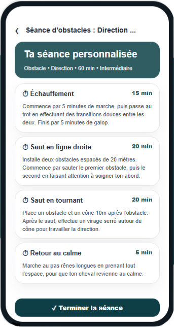 Séance personnalisée EquiCoach